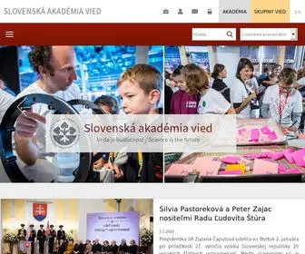 Sav.sk(Slovenska akadémia vied) Screenshot