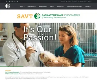 Savt.ca(Saskatchewan Association of Veterinary Technologists) Screenshot