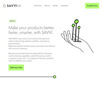 Savviai.com(SAVVI AI) Screenshot