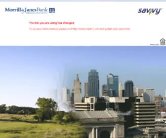 SavvyatmjBTRC.com(Morrill & Janes Bank and Trust) Screenshot