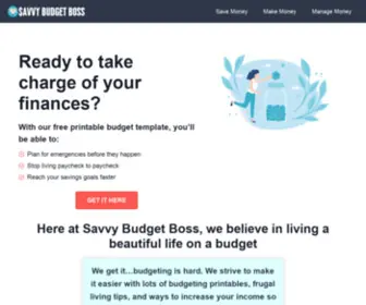 Savvybudgetboss.com(Savvy Budget Boss) Screenshot