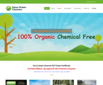 Savvygreencleaners.com(Savvy Green Cleaners in San Francisco) Screenshot