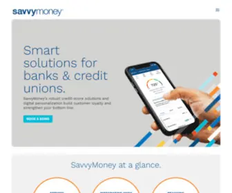 Savvymoney.com(Leading Credit Score Solution for Banks and Credit Unions) Screenshot