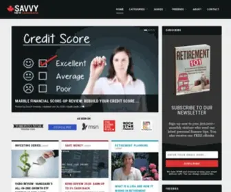 Savvynewcanadians.com(Personal Finance Blog For Canadians) Screenshot