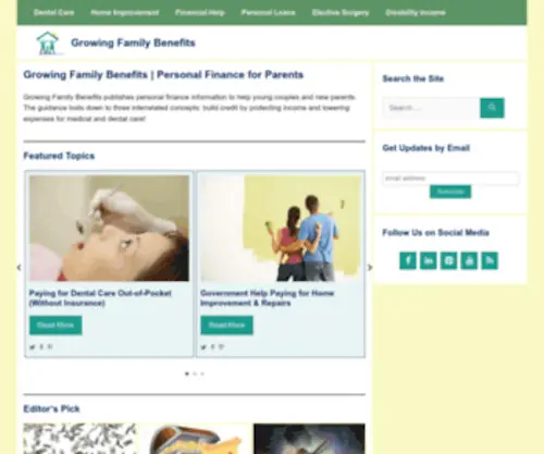 Savvyoncredit.com(Growing Family Benefits) Screenshot