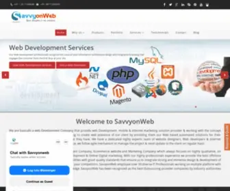 Savvyonweb.com(Web development company) Screenshot