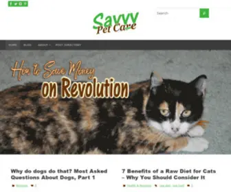Savvypetcare.com(Savvy Pet Care) Screenshot
