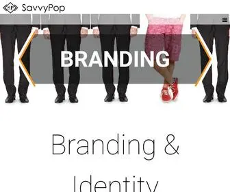 Savvypop.com(Branding, Graphic & Web Design) Screenshot