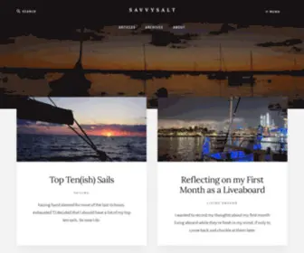 Savvysalt.com(Knowledge for Sailors) Screenshot