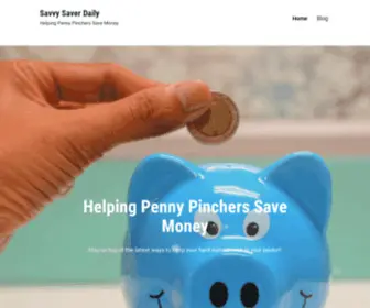 Savvysaverdaily.com(Helping Penny Pinchers Save Money) Screenshot