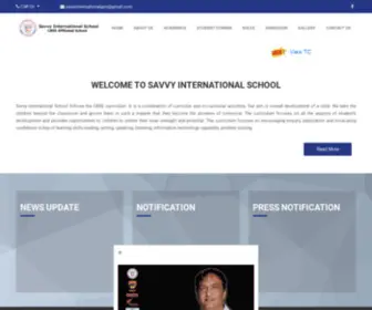 Savvyschools.co.in(Savvy International School) Screenshot