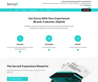 Savvyx.com(Digital Transformation for Better B2B Relationships and Value Delivery) Screenshot