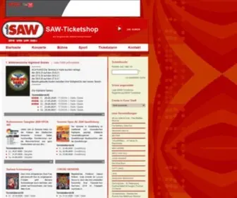 Saw-Ticketshop.de(SAW Ticketshop) Screenshot
