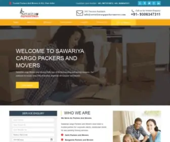 Sawariyacargopackersmovers.com(Packers and Movers Delhi) Screenshot