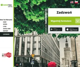 Sawataxi.com.pl(Sawa Taxi Warszawa) Screenshot