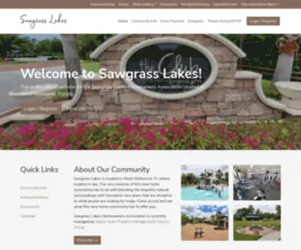 Sawgrasslakeshoa.com(Sawgrass Lakes HOA Homeowners Association) Screenshot