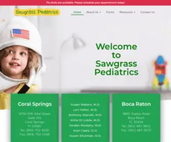 Sawgrasspeds.com(Sawgrass Pediatrics) Screenshot