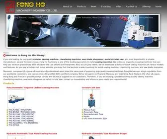 Sawing-Machines.com(Fong Ho Machinery Industry Co) Screenshot