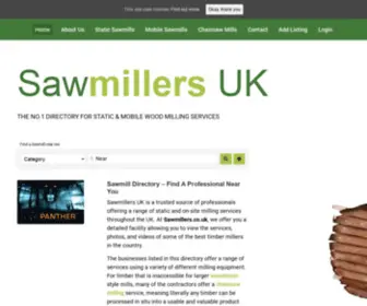 Sawmillers.co.uk(Sawmill Directory) Screenshot