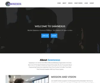 Sawnexus.com(The platform of opportunities) Screenshot