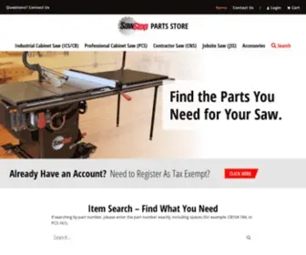 Sawstopstore.com(SawStop Part Store) Screenshot