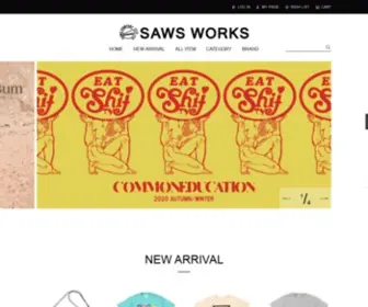 Sawsworks-Online.com(SAWS) Screenshot