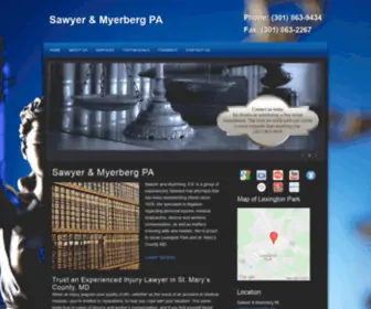 Sawyerandmyerberg.com(Injury and Accident Lawyer in St) Screenshot