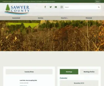 Sawyercountygov.org(Sawyer County) Screenshot