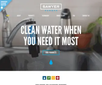 Sawyereurope.com(Sawyer Europe) Screenshot