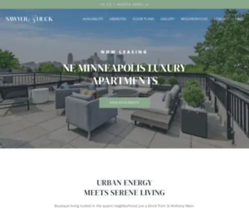 Sawyermpls.com(Sawyer & Huck) Screenshot