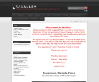 Saxalley.com Screenshot