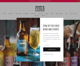 Saxbyscider.co.uk(Saxby's Cider) Screenshot