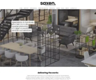 Saxen.com(Saxen Commercial Interiors) Screenshot