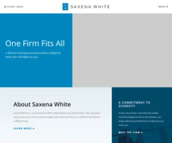 Saxenawhite.com(Saxena White P.A) Screenshot