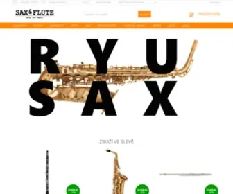 Saxflute.cz(Specializovaný obchod s 24) Screenshot