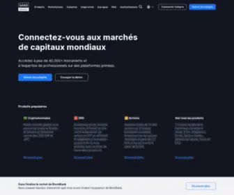 Saxobanque.fr(Le spécialiste du trading) Screenshot
