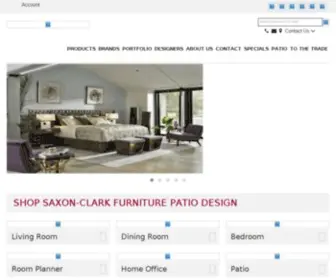 Saxon-Clark.com(Quality Home & Patio Furniture Store Orlando) Screenshot