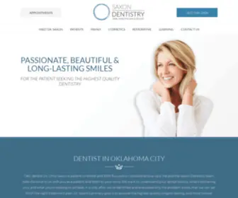 Saxondentistry.com(Oklahoma City Dentist) Screenshot