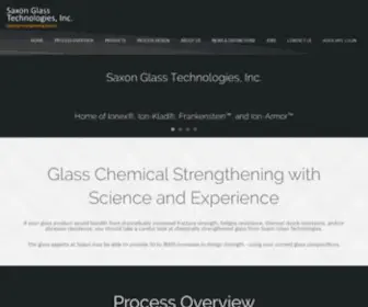 Saxonglass.com(Saxon Glass Technologies) Screenshot