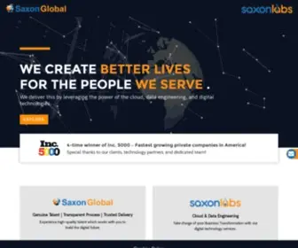 Saxonglobal.com(Data Analytics Consulting Services) Screenshot