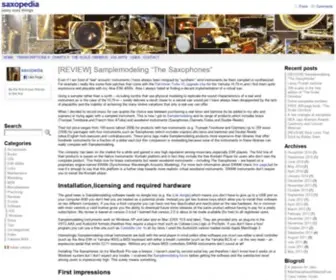 Saxopedia.com(Sax) Screenshot