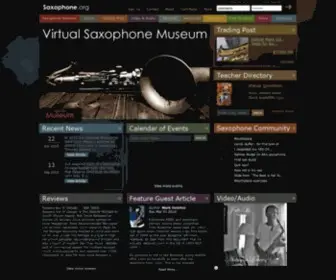 Saxophone.org(Saxophone Museum) Screenshot