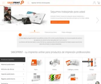 Saxoprint.es(Imprenta online) Screenshot