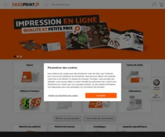Saxoprint.fr(Imprimerie en ligne) Screenshot