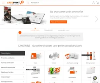 Saxoprint.nl(Online drukkerij) Screenshot