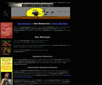Saxreviews.com(Sax Reviews) Screenshot