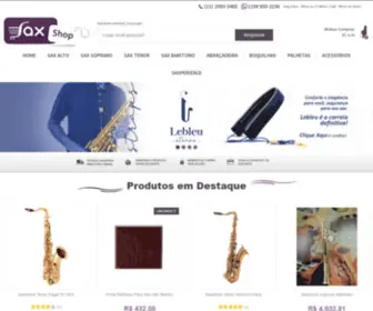 Saxshop.com.br(A casa do Saxofonista) Screenshot