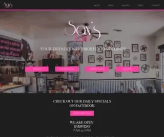 Saxsjoint.com(Friendly 50's Diner in Historical Downtown Petaluma) Screenshot
