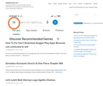 Sayapusing.com(Saya pusing adalah situs yang menyediakan informasi) Screenshot