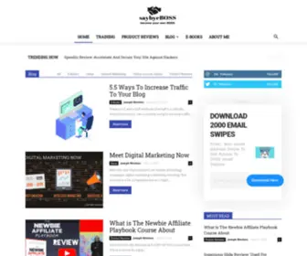 Saybyeboss.com(Become Your Own Boss) Screenshot